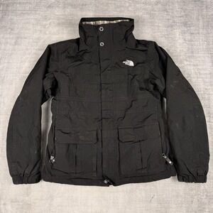 The North Face Jacket Womens Small Black Plaid Liner 3In1 Milletan Outdoors Ski‎